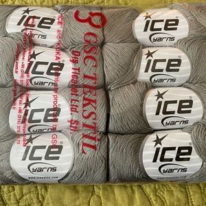 Ice Yarn bundle of 8 skeins